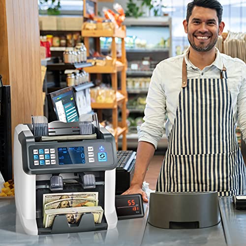 Vevor Money Counter Machine, Bill Counter With Mixed Denomination, 2Cis, Sn, Uv, Ir, Mg, Dd Counterfeit Detection, Multi Currency, Value Counting Cash Counter And Sorter, Printer Enabled #TOP7