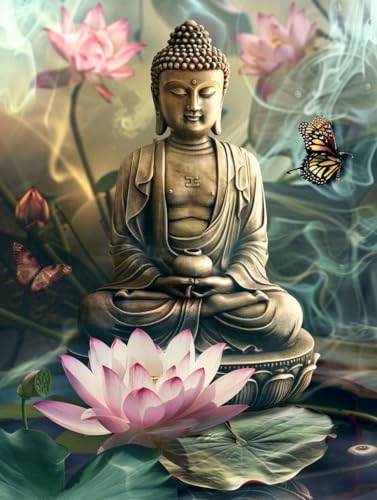 Peinture par numéro adulte grand format pour illuminer votre salon avec un lotus