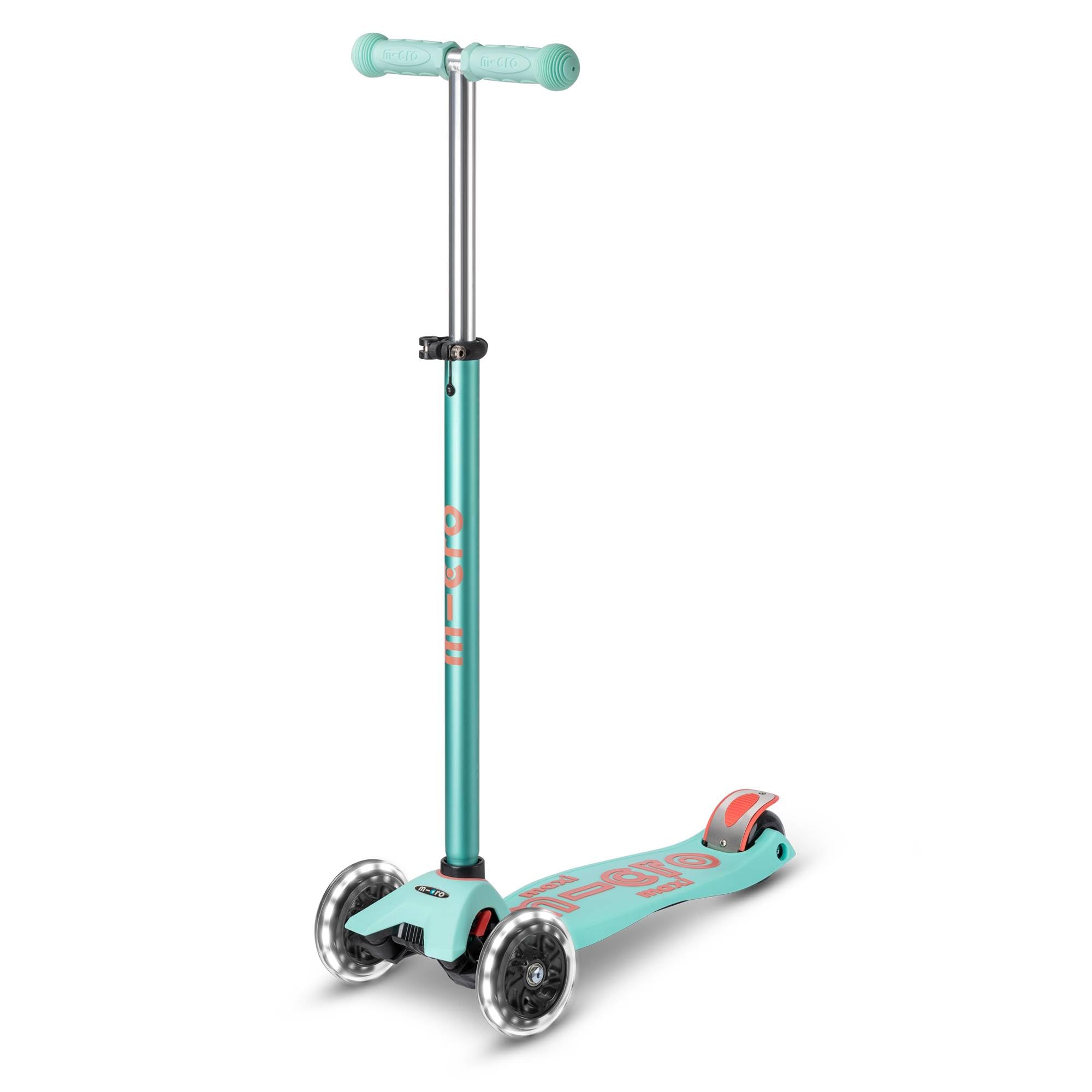Micro® | Maxi Deluxe LED Patinete 3 Ruedas Niños | Ruedas con Luces LED | Sistema de Giro por inclinación | Altura Regulable | 5-12 Años | Niños y Niñas