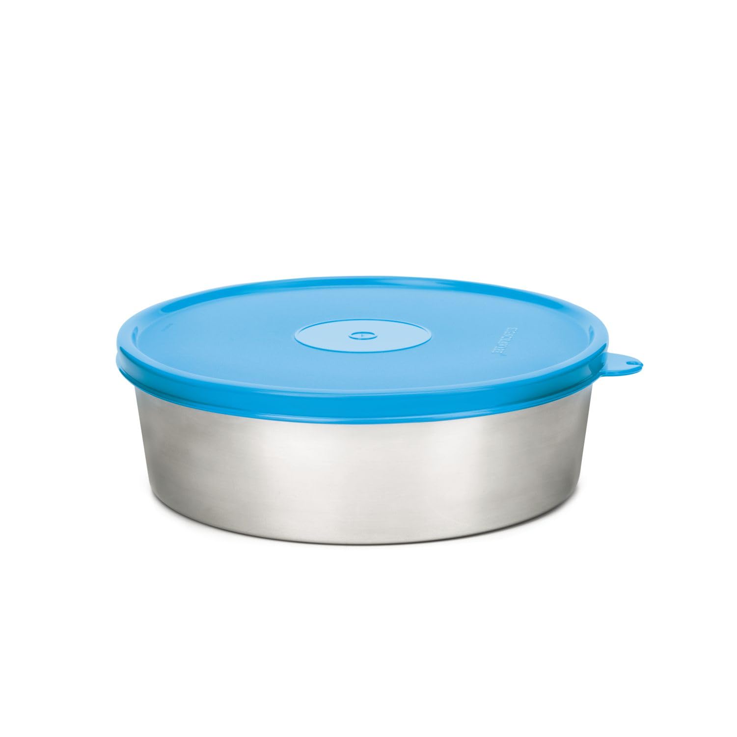 SIGNORA WARE 650ml Classic Flat Ergonomic Stainless Steel Container Box with Lid,Bpa Free Food Grade,Spill Leak Break Free,Anti Rust,Kitchen Storage Organizer Containers,Food Grade (0.65 Liters,Blue)