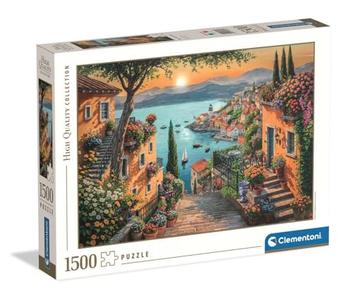 Clementoni Puzzle Collection - Steps to The Harbor 1500 Stücke - Puzzle für Erwachsene 14-99 Jahre, Geschenk für Mann und Frau, Made in Italy, 31726