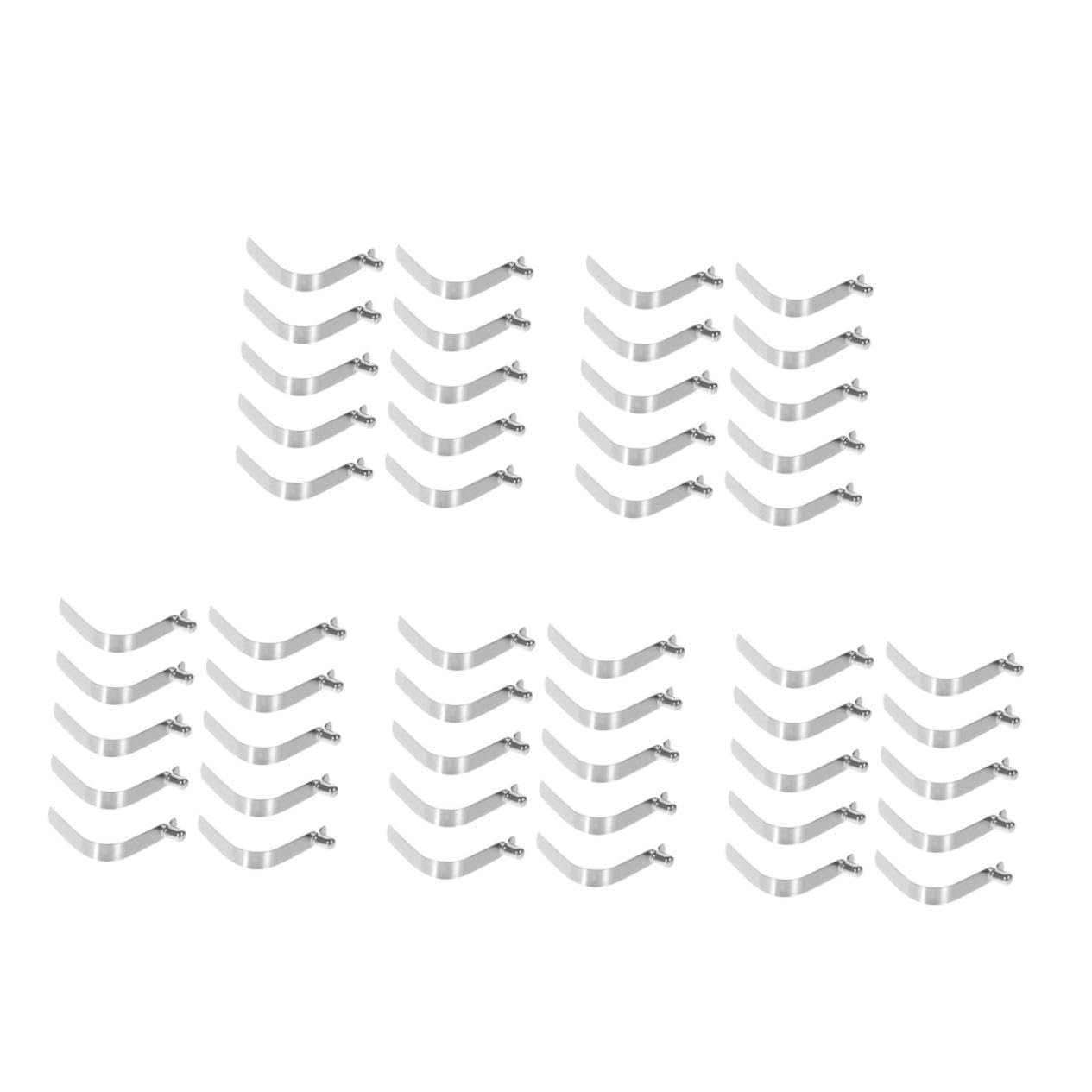 balacoo 5sets Spring Snap Clips Locking Heavy Duty Pole Push Button Clips for Tent Kayak Paddle Sailing Fishing Umbrella Accessories 10pcs*5