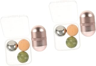 Beaupretty 2 Conjuntos De Bola De Pedra Vulcânica Jade-Rolo Facial Para Ferramentas De Massagem Facial Ferramentas De Maquiagem Ferramentas De Massagem Jade Apertar A Massageador De