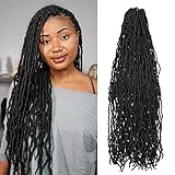 Soft Locs 36 Inch New Faux Locs Crochet Hair Long Soft Locs Crochet Hair Pre Looped Curly Wavy Soft...