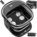 Puboo Collapsible Foot Spa Bath Massager with Heat, 95-115&deg;F Precise Temp Control, Motorized...