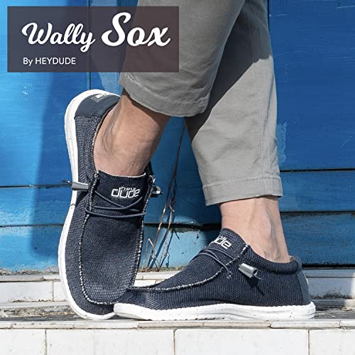 Image of HEYDUDE Men's Wally Sox | Retired Men's Shoes | Men's Lace Up Loafers | Comfortable & Light-Weight
