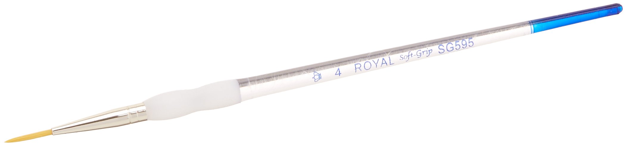 Royal & Langnickel Gold Royal Brush Taklon Short Liner Paintbrush: Size 4