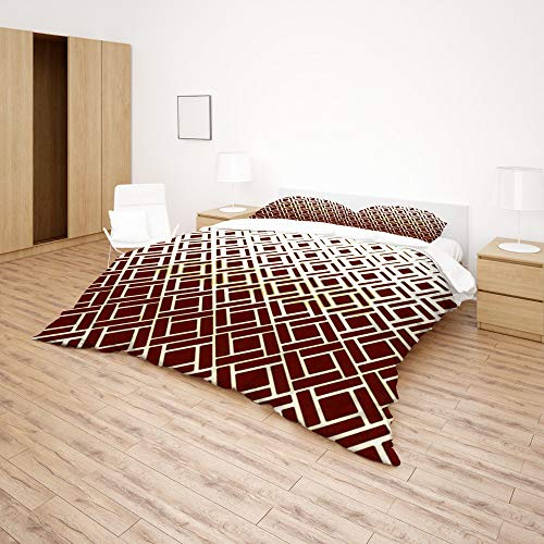 Parure de lit housse de couette Queen Size facile d'entretien et douce - 5