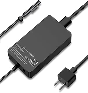 Surface Pro Charger, 65W 15V 4A Power Supply AC Adapter Charger for Microsoft Surface Pro 3/4/5/6/7/8/9/X, Surface Laptop 3/2/1, Surface Book, Surface Go, with 6ft Power Cord