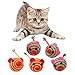 Smandy 5 Pz Catnip Cat Toys Cat Masticare Formazione Divertimento Giocare a Palla Giocattolo Gioco Interattivo Giocattolo Catnip Masticare Mouse Carino Giocattolo Palla Ratto
