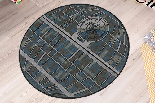 Ukonic Star Wars Galactic Empire Death Star Area Rug | 52-Inch Round Floor Rug #TOP3