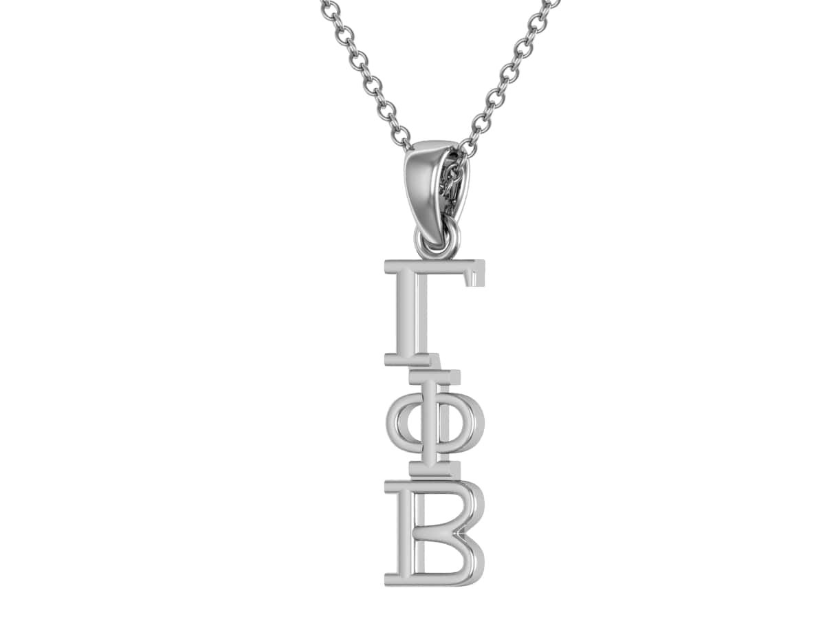 KING Gamma Phi Beta Necklace 18'' - Sterling Silver