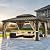 YITAHOME 10X12FT Hard Top Metal Gazebo Patios Double Roof Canopy Aluminum Frame Garden Gzebo Tent Curtains Netting for Patios Backyards Decks Lawns Brown