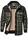 Produktbild Mr.Stream Herren Thermohemd Flanellhemd Winterjacke Fleecefutter schützendem Innenfutter Holzfällerhemd Arbeitshemd 3251 Green 3XL
