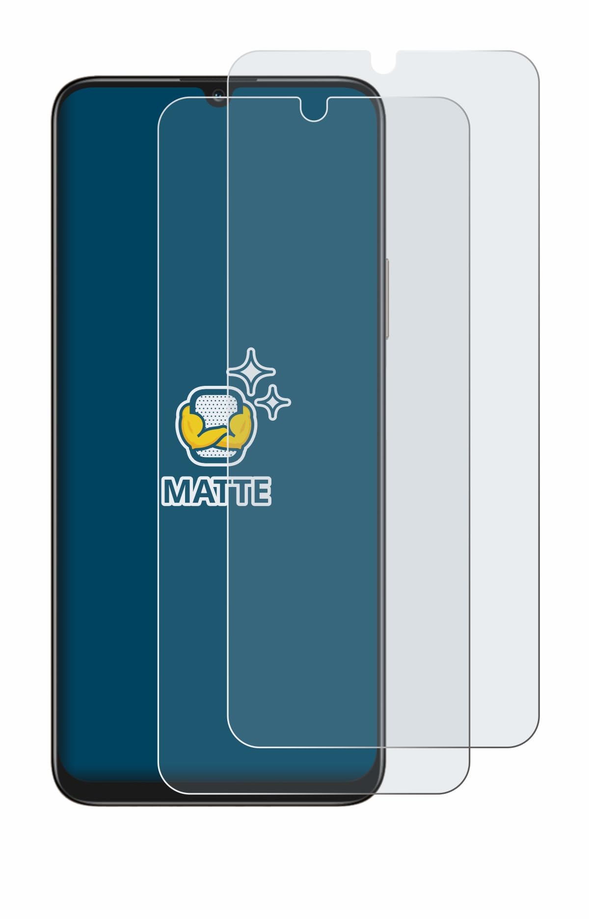 Protector Alemán Calidad BROTECT Protector De Pantalla Mate Para Gigaset GS195 - 2 Unidades, Anti-reflejos Y Anti-huellas Fácil Instalación Sin Burbujas
