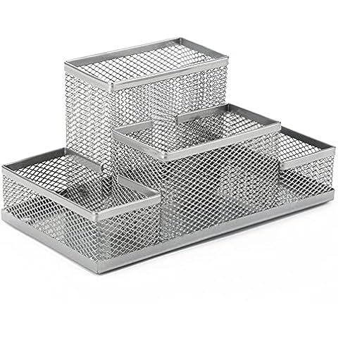 VQ-Ant Desktop Storage Pencil Box silver color Cover