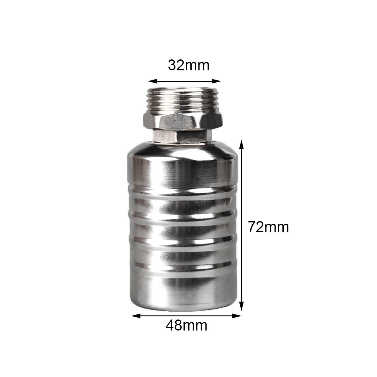 Valvola a sfera, Valvola a galleggiante for controllo del livello dell'acqua completamente automatica in acciaio inossidabile, valvole a galleggiante da 1/2 '' 3/4 "1" Valvola a galleggiante for mini