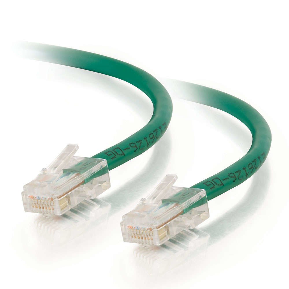 C2G/Cables to Go 22162 Cat5E Non-Booted Unshielded (UTP) Network Patch Cable, Green (100 Feet/30.48 Meters)