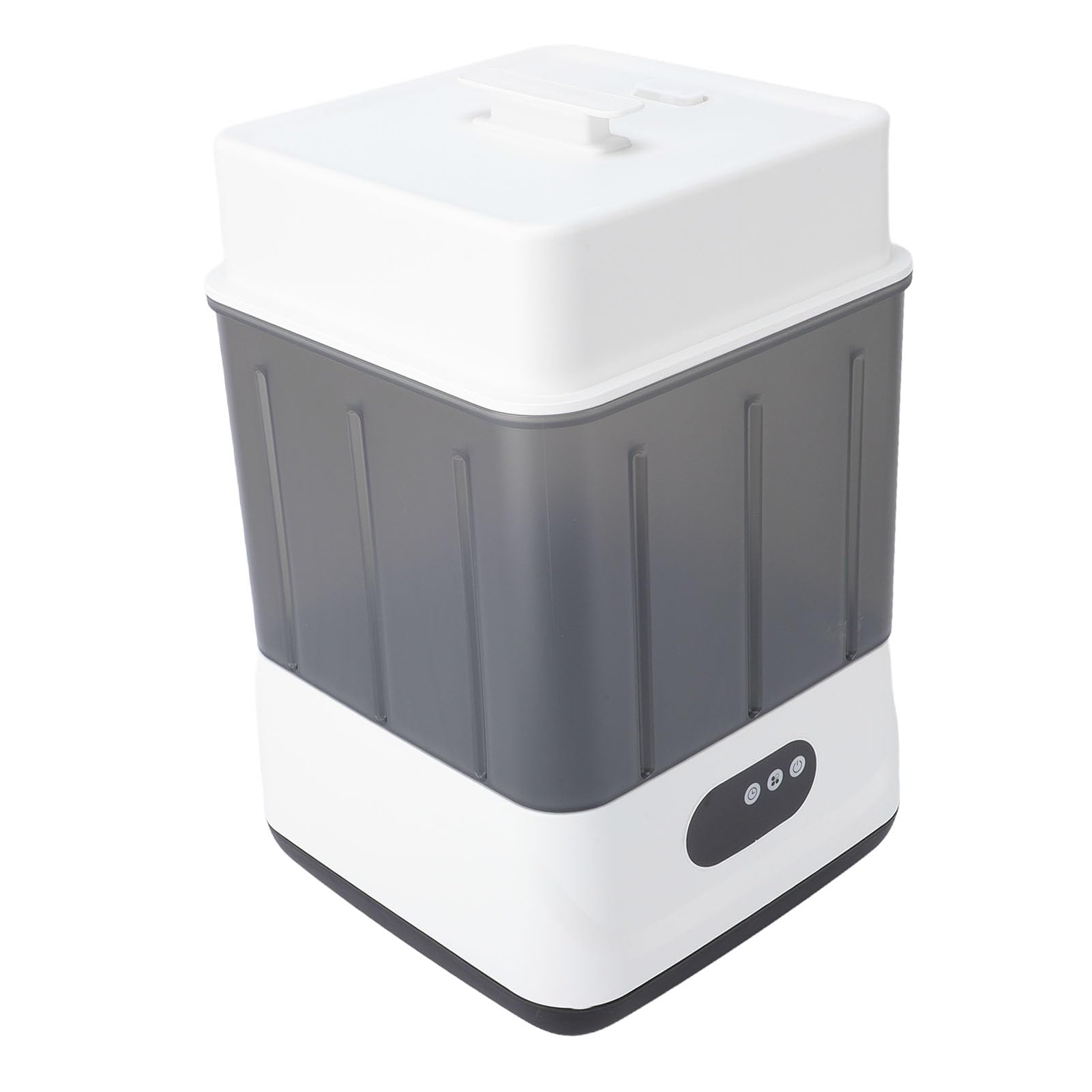 YWBL-WH Elektrischer Dampf-Babyflaschentrockner, Polypropylen, 2-in-1-Funktionalität, 100 °C Dampf Zur Sterilisation, Fasst 6 Bis 12 Flaschen, Perfekt für Vielbeschäftigte Eltern (EU-Stecker)