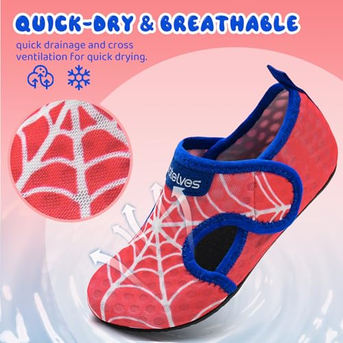 Image of WateLves Kids Water Shoes Toddler Girls Boys Barefoot Non-Slip Quick Dry Aqua Socks for Beach Swim Walking