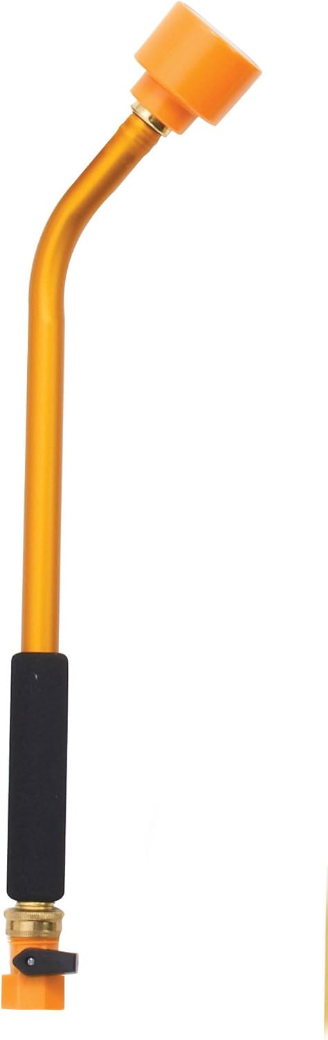 Dramm Sunrise Soft Rain Watering Spray Wand – 36” Long, Blue – Gentle Full-Flow Spray with Shut-Off Valve & 8” Foam Grip – Lightweight & Durable for Gardens, Hanging Baskets & Planters