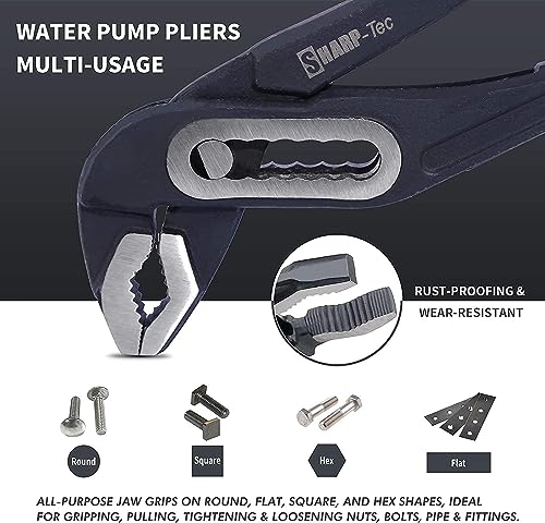 Pinzas de fontanería ajustables rápidamente Sharp-tec de gran capacidad 6