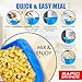 Rapid Mac Cooker | Microwave Macaroni & Cheese in 5 Minutes | Perfect for Dorm, Small Kitchen or Office | Dishwasher-Safe, Microwaveable, BPA-Free (Blue, 1-Pack)