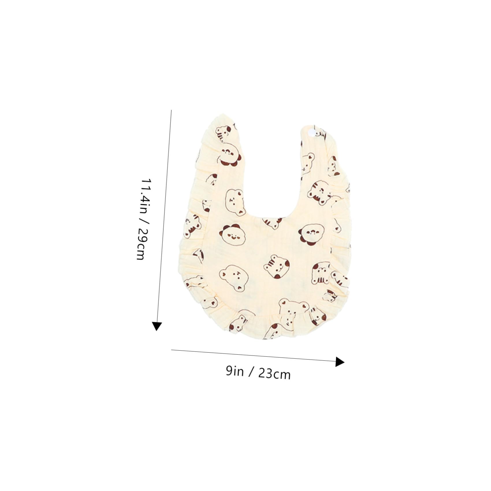 Abaodam Lot De 3 Bavoirs En Coton Pour Bébé Garçons Et Filles Pour Nouveau-né Anti-bave