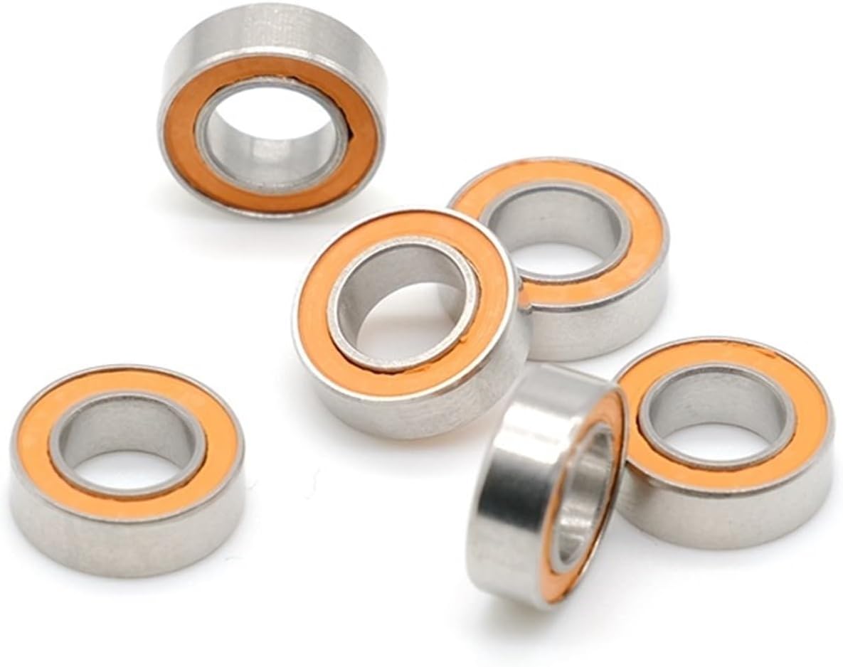 2pcs 5x9x3mm SMR95 RS CB Rubber Seals Stainless Steel Hybrid Ceramic Bearing SMR95 5x9x3mm ABEC-7 Ball Bearings