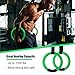 PACEARTH Gymnastic Rings Green/Grey/Black/Orange/Red 1100lbs Capacity with 14.76ft Adjustable Buckle Straps Pull Up Exercise Rings Non-Slip Rings for Home Gym Full Body Workout (Green)