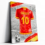 Fußballtrikot Spanien mit Name und Nummer - personalisiertes Geschenk