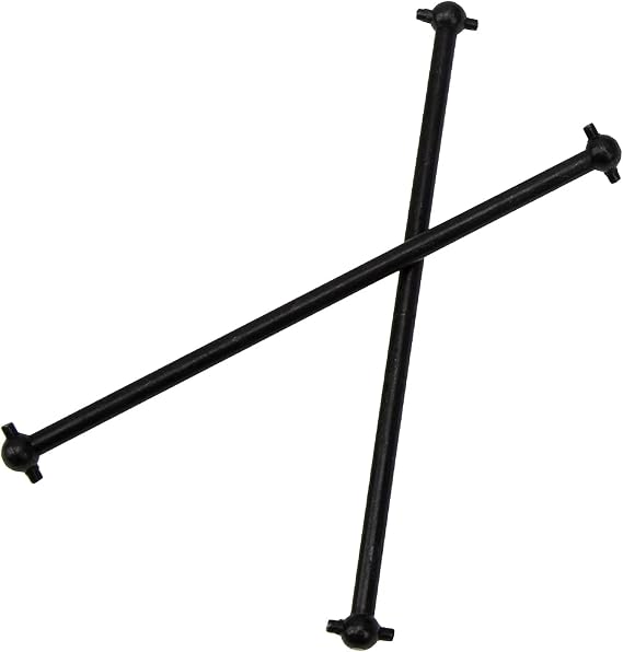 4Pack Front/Rear Center Drive Dogbone Shaft 100mm 538104 Transmission Shaft Compatible with Redcat Racing HSP HPI FS-Racing 1/10 RC Car Monster Truck (Black)