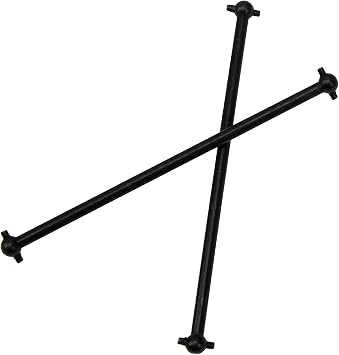 4Pack Front/Rear Center Drive Dogbone Shaft 100mm 538104 Transmission Shaft Compatible with Redcat Racing HSP HPI FS-Racing 1/10 RC Car Monster Truck (Black)