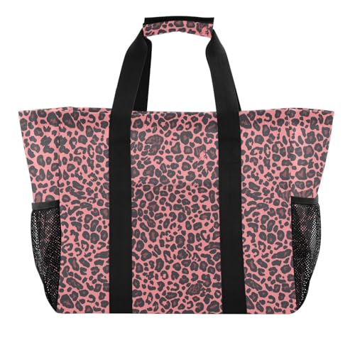 Tote Bags Foldable Beach Bag With Pockets Canvas Travel Laundry Bag