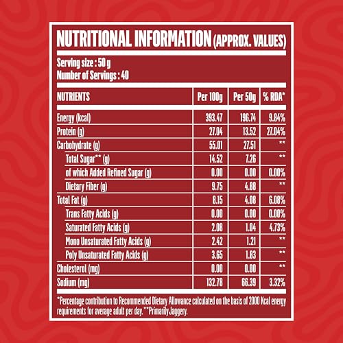 Image of DOCTORS CHOICE Oats, High Protein Oats, 27g Pure Protein Breakfast Cereals, Jaggery Sweetened, Rich in Fiber, No Additives and 0g Sugar 2 Kg, Dark Choco Berry