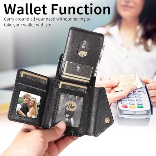 Étui en cuir iPhone XR avec bandoulière élégante et coque antichoc noire - 4