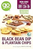 GoPicnic Ready-To-Eat Meals Black Bean Dip and Plantain Chips 4.0 Ounce
