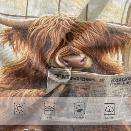 Funny Highland Cow Sitting on Toilet Reading Newspaper Toddler Girls's Underwear 2T 202b85803