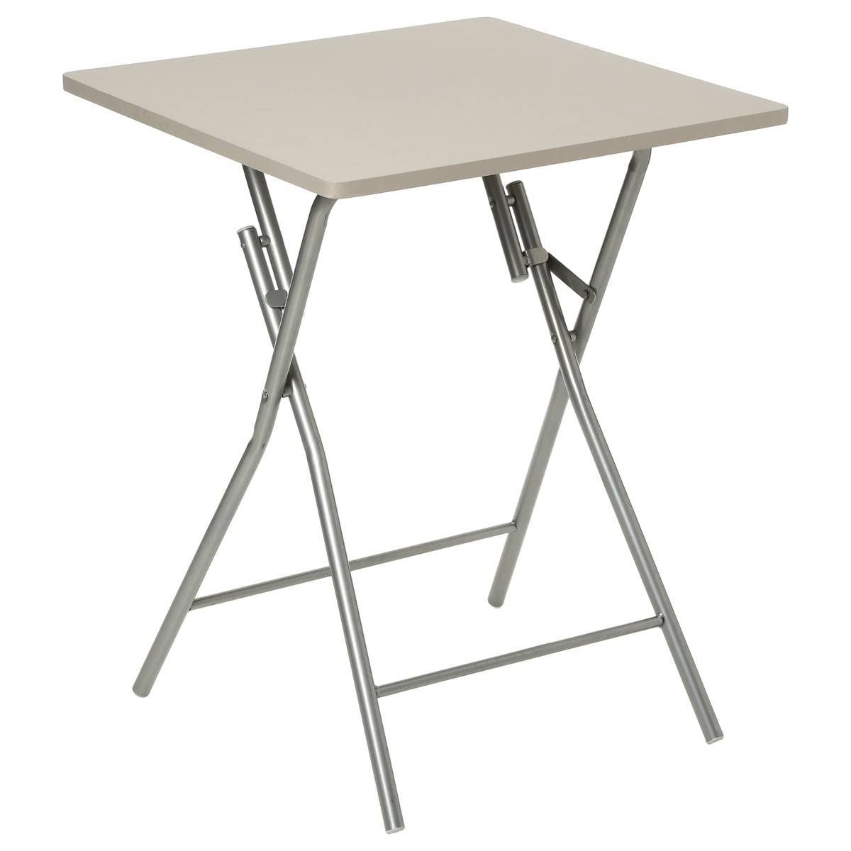 Five AC-Déco Table Pliante Basic - L 60 x l 60 x H 75 cm - Taupe