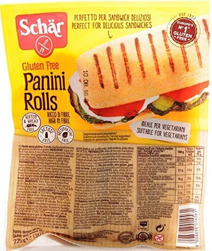 Panecillos sin gluten Panini Rolls Dr.Schar 3 x 75 g