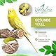 Vogelgaleria® Leckere Korksitzstange Wellensittich Nymphensittich 20cm| Kork Sitzstange mit Korkrinde zum Sitzen und Knabbern | Vogelsitzstange und Vogel Stange für Krallenpflege | Korksitzbrett