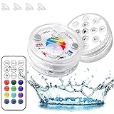 Paket Inklusive:2 x Magicfun Teich LED-Tauchleuchten, 1 x 21-Tasten-HF-Fernbedienung, 4 x Saugnapf. Wir versprechen Ihnen 100% Kundenservice. Wenn die Batterie schwach ist, wechselt das Tauchlicht in den Blinkmodus, um Strom zu sparen und Sie daran zu erinnern.