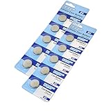 HQRP 10-Pack Coin Battery Compatible with NEDA 5029LC, Tripp Lite Keyspan Wireless Presentation Remote PR-US2 + Coaster