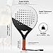 LAPAT Padel Racket with Cover Bag - Carbon Surface with EVA Memory Foam- Paddle Tennis Racquets Lightweight (White) POP Tennis