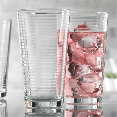 Home Essentials 512 Set Of 10, Solar 17 Oz Highball Glasses #TOP26