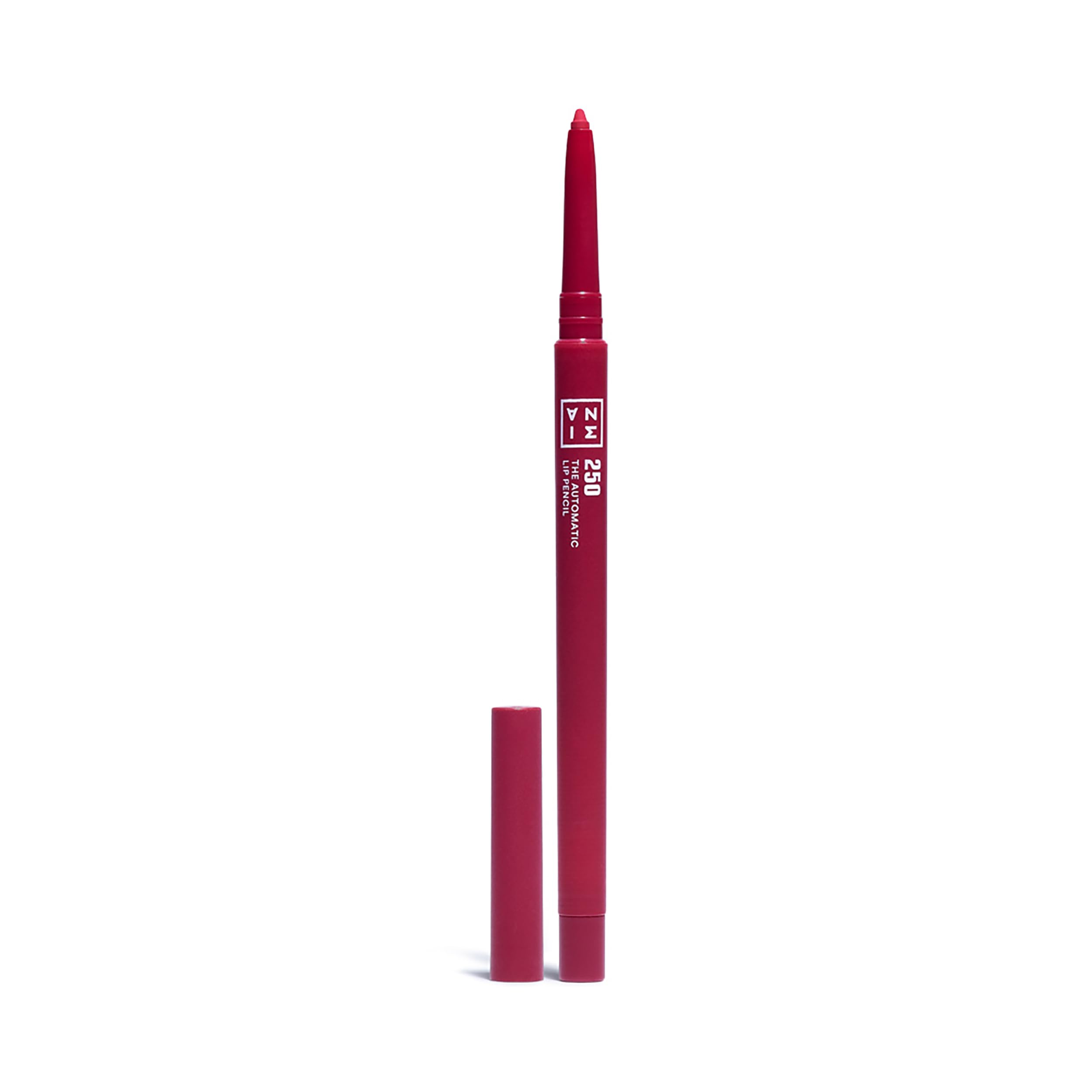 3INA MAKEUP - The Automatic Lip Pencil 250 - Dunkelrosa rot Lippenkonturenstift Wasserfest - Lipliner für Vollere Lippen - Automatischer Lippenkonturenstift - Vegan - Cruelty Free