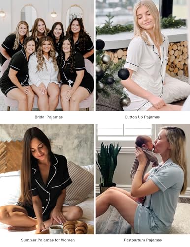 HNG Pajama Sets for Women 2 Piece PJ Sets Short Sleeve Lounge Set Fashion Sleepwear XS-3XL4