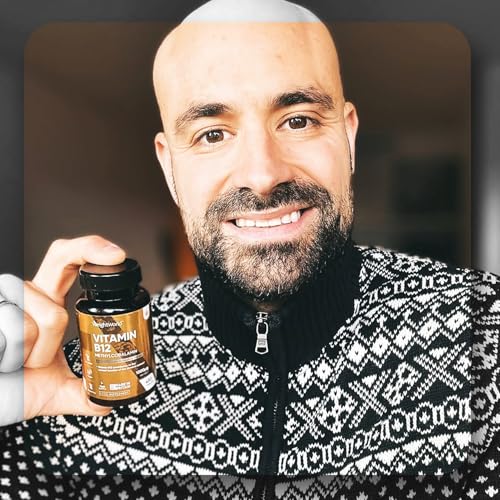 Vitamin B12 Tablets - 450 Tablets (1+ Year Supply) - 1 Per Day - 1000mcg - 6mm in Size - Easy to Swallow - Methylcobalamin Form - Vegan Vitamin B12 Supplement for Men & Women - Made in The UK - Image 2