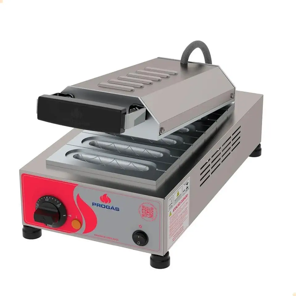 Progás, P29002, Máquina Crepeira Elétrica Para 6 Crepes Suíços em 5 Minutos 220V