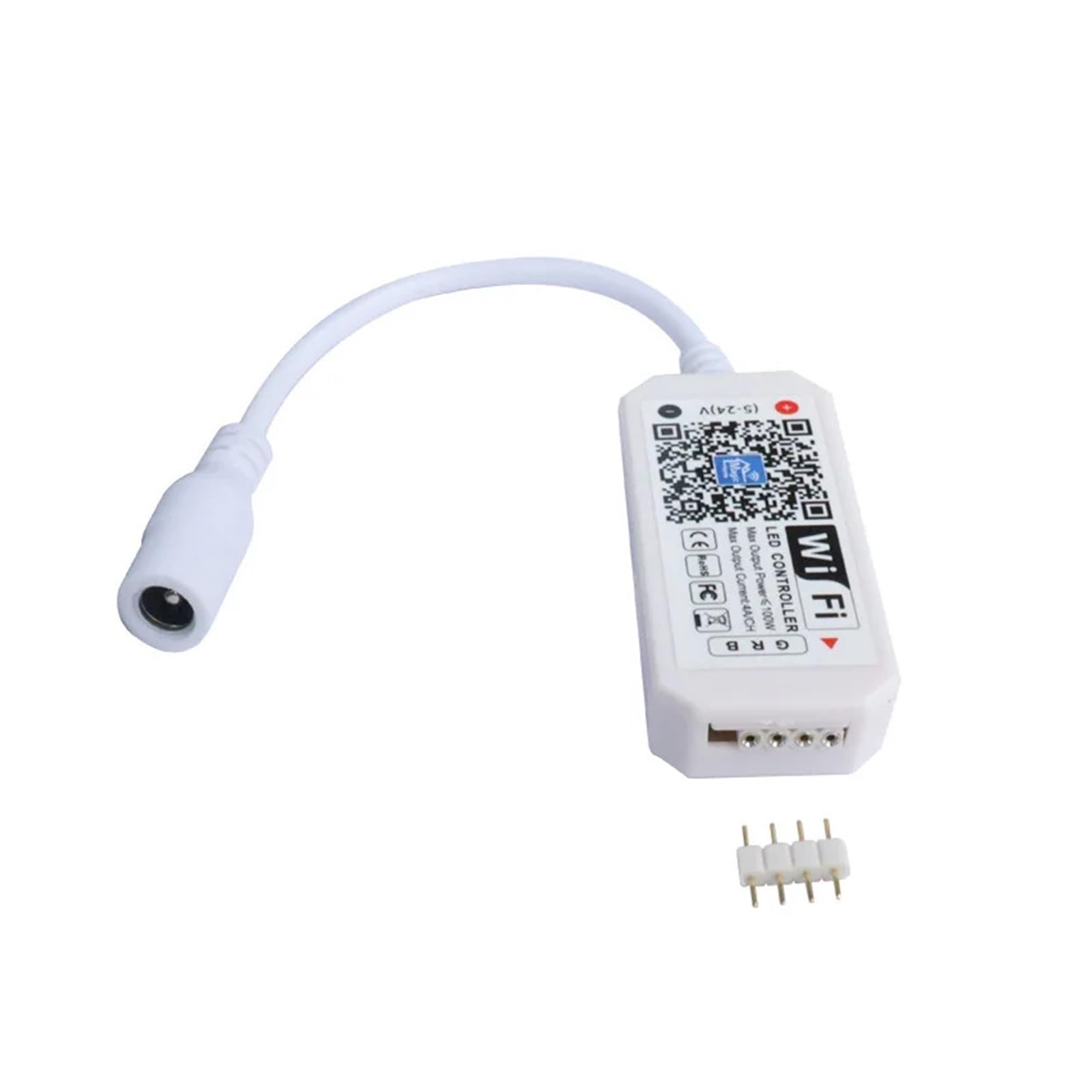Il controller WIFI RGB RGBW for strisce luminose LED 12V 24V controlla la striscia luminosa LED RGB RGBW (Color : IR24-key WIFI RGBW)